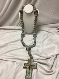 Old World Clay Rosary Beads