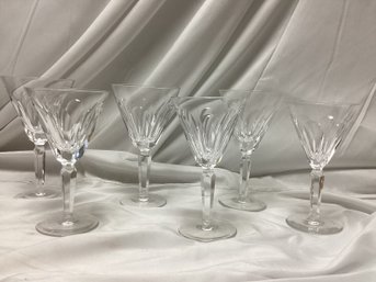 Waterford Crystal Sheila Claret Glasses - Lot Of 6