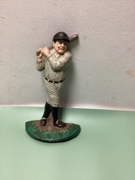 Cast Iron Babe Ruth Door Stop