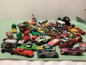 Large Lot Of Die Cast Cars - Hot Wheels And More