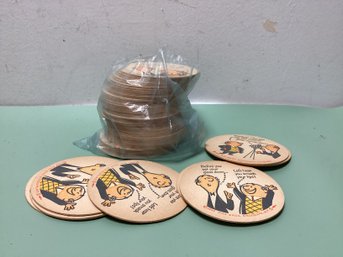 1957 Piel Bros Brooklyn, NY Coasters