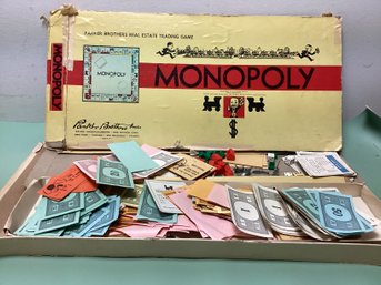 Parker Brothers Vintage Monopoly Board Game