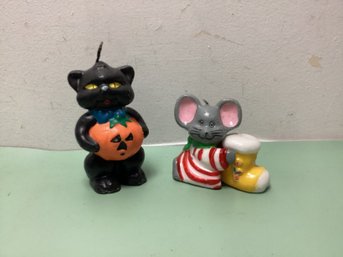 Vintage Wax Halloween Candles