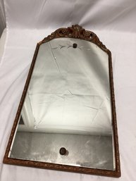 Victorian Wooden Wall Hanging Mirror