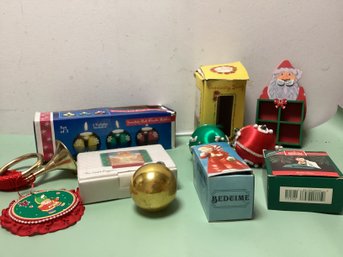 Christmas Decor And Ornament Lot - Vintage And Modern