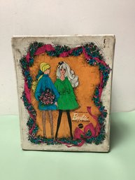 1968 Mattel Barbie Carrying Case With Vintage Barbies