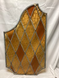 19th Century Art Deco Stained Glass Window Panel