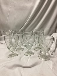 La Rochere France Floral Pedestal Glassware