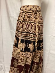Handmade Safari Design Wrap Around Skirt