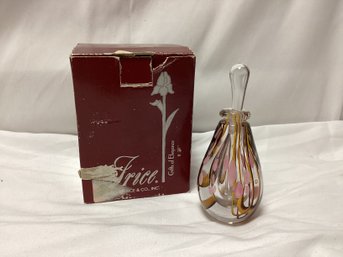 L. Rice Glass Perfume Bottle With Drip Stopper