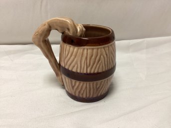 Vintage Cermaic Mug With Female Form Handle - Japan