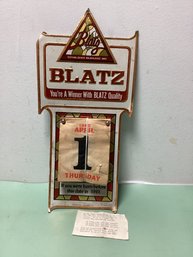 Blatz Vintage Drinking Age Calendar