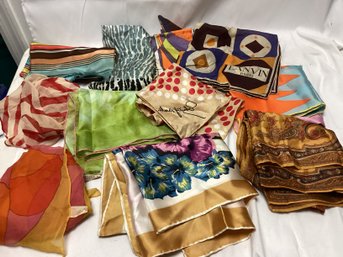 Antique Silk Scarf Lot