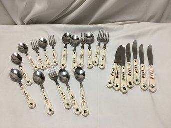 Pfaltzgraff Stainless Steel Winter Scene Cutlery