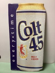 2000 Colt 45 Metal Advertising Sign