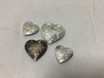 Vintage Heart Button Covers