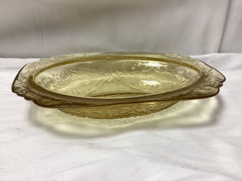 Federal Glass Serving Bowl Madrid Pattern 1930s