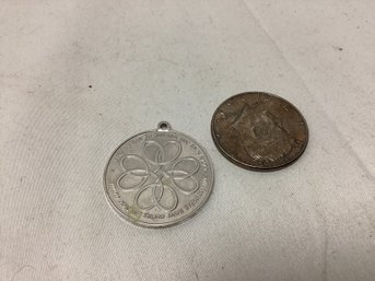 1964 Kennedy Coin And Medallion