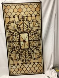 Stained Glass Art Deco Window Panel