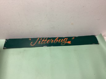 Vintage Jitterbug Metal Advertising Sign