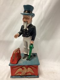 Uncle Sam Cast Iron Bank