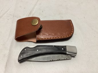 Demascus Steel Hunting Pocket Knife