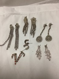 Rhinestone Earrings Lot