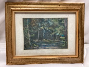 Framed Cottage Motif Artwork