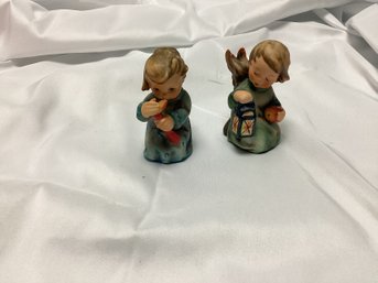 Pair Of Hummel Goebel  Guiding Angel & Shining Light Figures