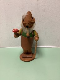 House Of Goebel Peddler Hausierer Smoker Wooden Figurine