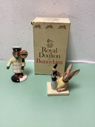 Royal Doulton Bunnykins - 'aerobic' And Lollipopman