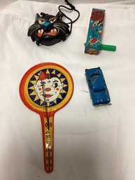 Tin Toy Lot - Cat Is A Vintage Necklace