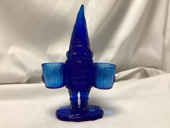 Blue Gnome Tom Tom Votive Holder