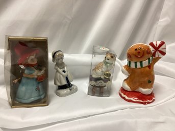 Vintage Porcelain Christmas Ornament Lot