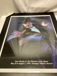 Paul Stanley As The Phantom Of The Opera Framed Poster