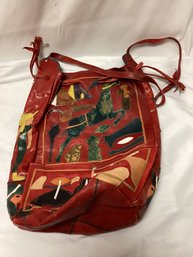 Vintage Leather Stitched Bag