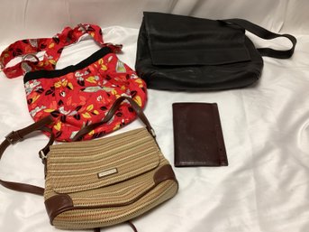 Purse Lot - Leather, Woven, And More