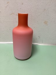 English Victorian Peach Blow Glass Vase