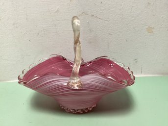 Venetian Glass Basket