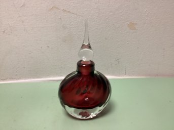 Vandermark Signed Art Glass Perfume Bottle