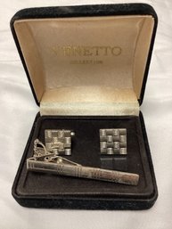 Venetto Collection Tieclip And Cufflinks