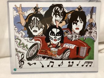 Kiss Band Detroit Or Bust Artist Signed