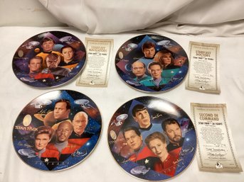 Star Trek 30 Years Collector Plate Lot - Lot Of 4