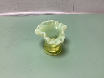 Rare Uranium Fenton Mini Vase