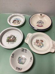 Vintage Children's Tableware - Ironstone, Homer Laughlin, Holmes & Edwards And More