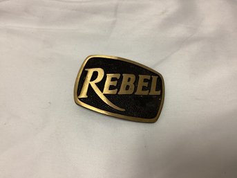 Rebel Brass Belt Buckle