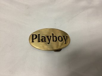 Playboy Brass Belt Buckle