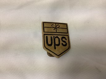 UPS Small Brass Belt Buckle