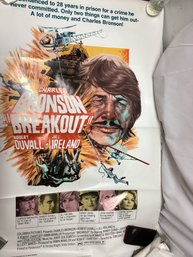 1975 Charles Bronson 'breakout' Movie Poster