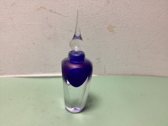 Vandermark Signed Art Glass Perfume Bottle